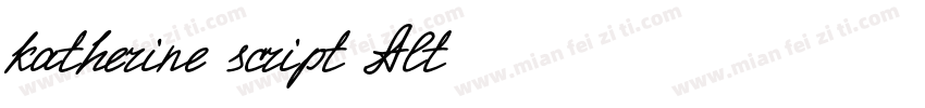 katherine script Alt字体转换